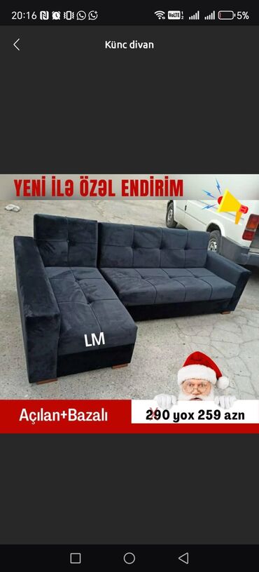 Divanlar: Künc divan, Yeni, Açılan, Bazalı, Nabuk, Ödənişli çatdırılma — 3