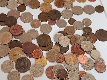 mis samovarlar: Böyük qarışıq dünya sikkələri kolleksiyası1000 -ə yaxın pul sikkəsi - — 7