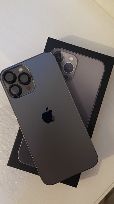 apple store kyrgyzstan: IPhone 13 Pro Max, 256 ГБ, Зарядное устройство, Чехол, Кабель, 86 %