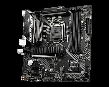 Комплектующие для ПК: Материнская плата для ПК, Б/у, MSI, LGA1200, Micro-ATX — 4