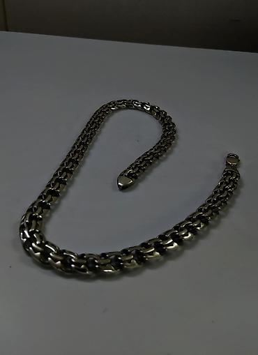 Серебряные цепочки: Серебряная цепь Бисмарк 180 гр 58 см Серебро 925 проба Ручная работа — 3