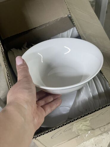 коробки для еды: Супница (миска,кесе) фарфоровая белая D6 (15 см) В коробке 66 шт Для
