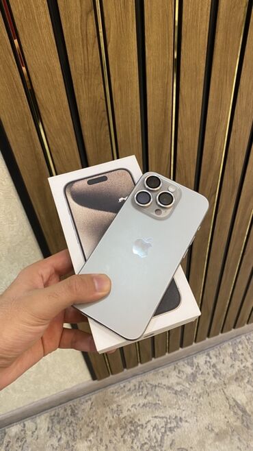 Apple iPhone: IPhone 15 Pro, 256 GB, Natural Titanium, Face ID, Sənədlərlə — 7
