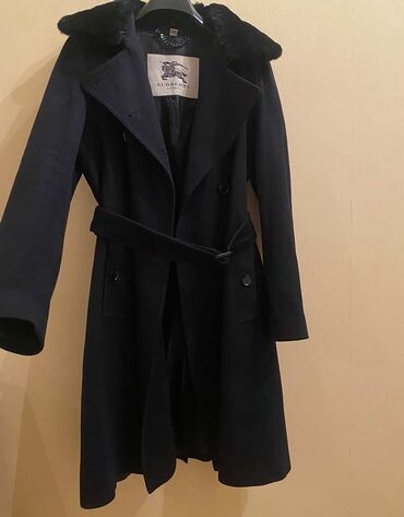 Paltolar: Palto, Burberry, XL, L, rəng - Qara