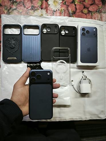 islənmis notebook satisi: IPhone 17 Pro Max, 256 GB, Mavi, Face ID — 8