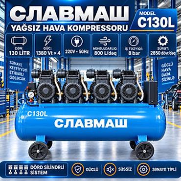 Инструменты: Elan başlığı: Hava kompressoru Славмаш 130 l 8 bar 130 l/dəq Elan — 1