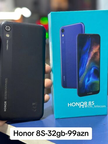 ayfon 7 s: Honor 8S, 32 GB, rəng - Qara, İki sim kartlı