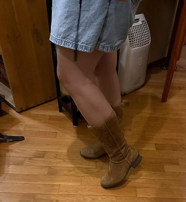 moon boots snizenje: UGG ženske čizme do listova, od prirodne brušene kože (an tilop). - — 5