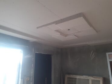 Tavan işləri: Gipsokarton asma tavan və işıqlandırma xidməti - İki səviyyəli — 25