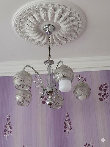 İşıqlandırma: Çılçıraq, 5 lampa, Metal — 1