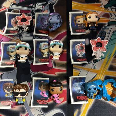 кукольный дом: Продаю фигурки фанко поп киндер джой с коллаборацией с сериалом очень