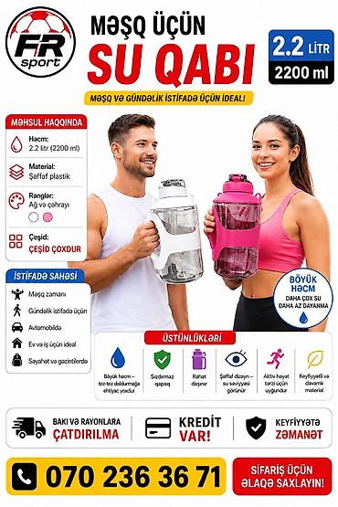 💥 su qabı ✅ 7/24 əlaqə saxlaya bilərsiz. ✅ ŞƏXSİYYƏT vəsiqəsi ilə