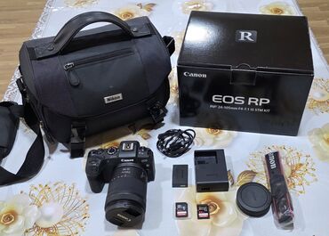 yeni soyuducular: Canon EOS RP R-F Mount kamerа dəsti Məzmun: - Canon EOS RP tam kadr