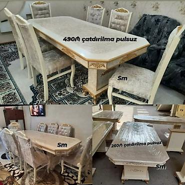 Masa və oturacaq dəstləri: Mətbəx üçün, Açılmayan, Dördbucaq masa, 2 stul — 31