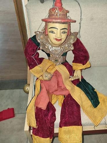 STARA RUČNO REZBARENA LUTKA - MARIONETA IZ 60-IH | Stara velika