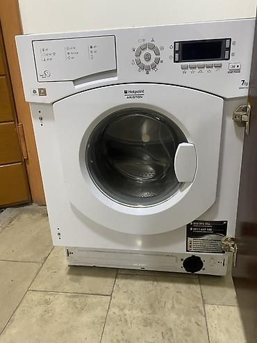ariston hotpoint: Hotpoint Ariston quraşdırılan paltaryuyan - Ön yükləməli, inteqrasiya — 1