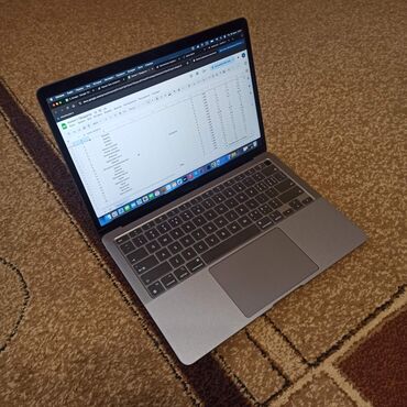 ноутбук купить ош: Ноутбук, Apple, 8 ГБ ОЗУ, Apple M1, 13.3 ", Б/у, Для работы, учебы, память SSD