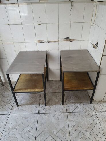 Столы: Два стола из нержавейки 70×50 см, каждая