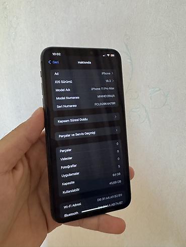 iphone 11 pro adapter: IPhone 11 Pro Max, 64 GB, Gümüşü, Face ID — 3