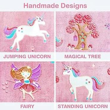 Ćebad i pokrivači: ZVONCICA UNICORN I MAGICNO DRVO SVETLECE CEBE 200X220 CM | Cene nisu — 20