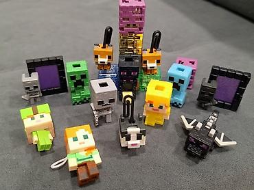 oyun sekilleri: Minecraft temalı mini fiqurlar dəsti - Blok üslublu kolleksiya — 1