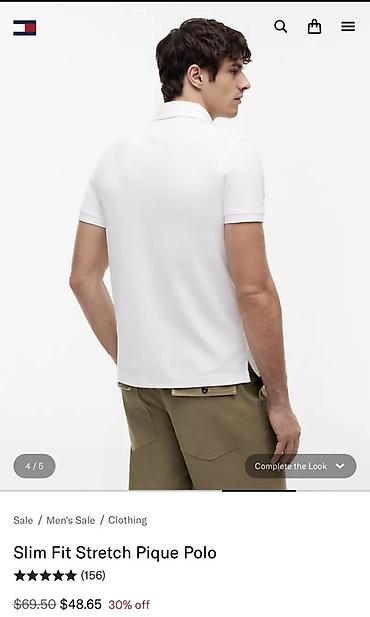 ag cins: Polo köynək, Tommy Hilfiger, XS, rəng - Ağ — 4