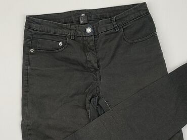 jeansy fit mom: Jeansy H&M, S (EU 36), stan - Zadowalający