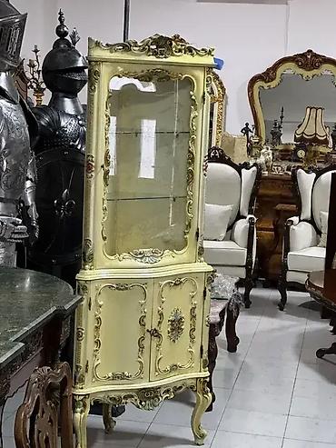 ormar za igračke: Stilska ugaona vitrina Venecijanski barok 🪞 Extra stanje Dimenzije — 3