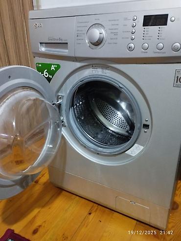 malyar isi: LG paltaryuyan maşın – Direct Drive 6 kg - Yükləmə tipi: Ön - Baraban — 1
