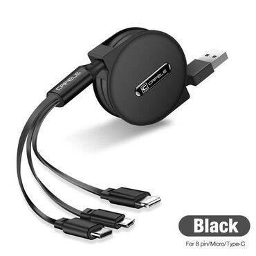samsung note 11: CAFELE Multi Charging Cable [Portable Charging] 3 in 1 Retractable