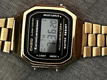 виеда очки: CASIO A168WG — легендарные электронные часы в золотистом исполнении — 4