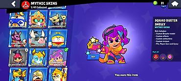 Digər: Brawl Stars oyunu üçün hesab - Kupa: 22,368+ - Brawlerlər: 79/98 - — 7