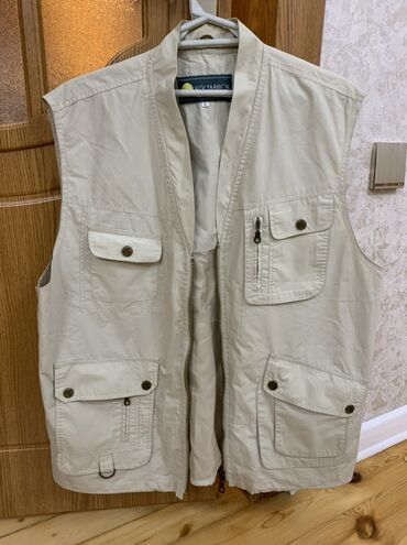 детский спортивный купальник: Жилет, 2XL, цвет - Бежевый