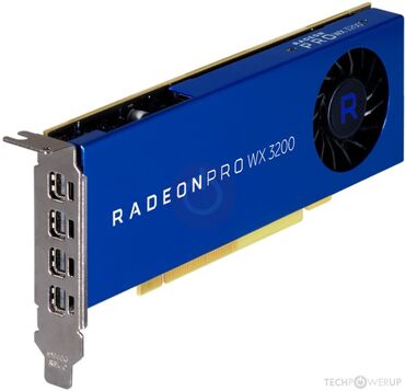 Ana platalar: AMD Radeon Pro WX 3200 peşəkar qrafik kartı - İstehsal xətti: Radeon