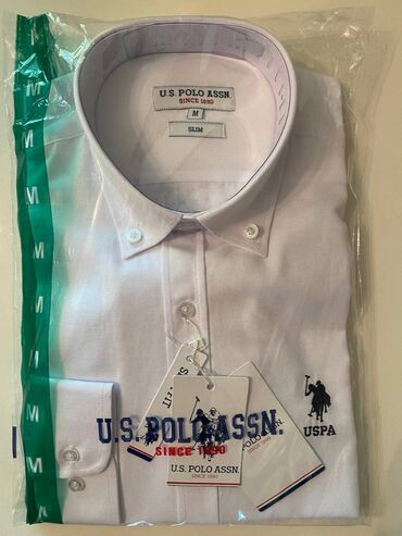 yun köynəklər: Köynək, U.S. Polo Assn, M (EU 38), rəng - Ağ