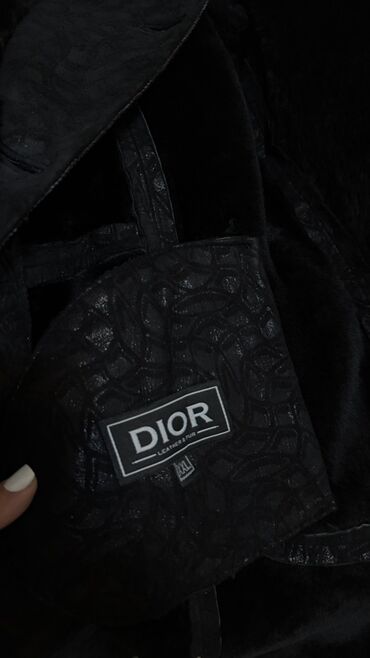 uzun pencekler: Palto, Dior, 2XL (EU 44), rəng - Qara