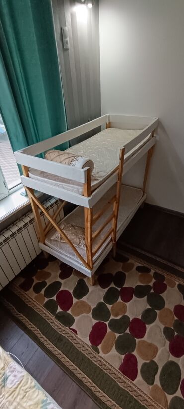 кровать стол детская: Двухъярусная Кровать, Б/у