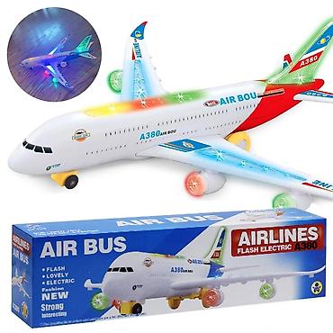 Игрушки: Игрушечный самолет AIR BUS A380 Flash Electric - Электронный — 1