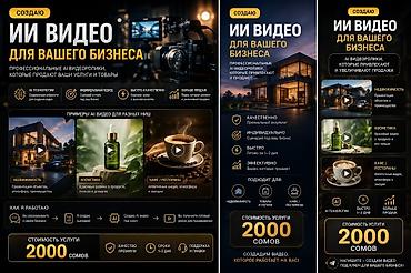жаны реклама: 🎬 AI-ВИДЕОРЕКЛАМА С ОЗВУЧКОЙ ДЛЯ ВАШЕГО БИЗНЕСА — 2000 СОМ Хотите — 3