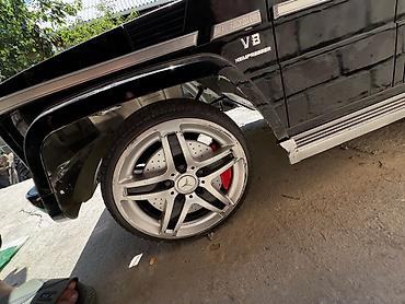 Детские электрокары: Детский электромобиль в стиле Mercedes-Benz G‑Class (G55/AMG), черный — 8
