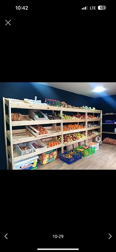 витрина фрукты овощи: Полка для овощей, Новый, Дерево, Самовывоз — 5
