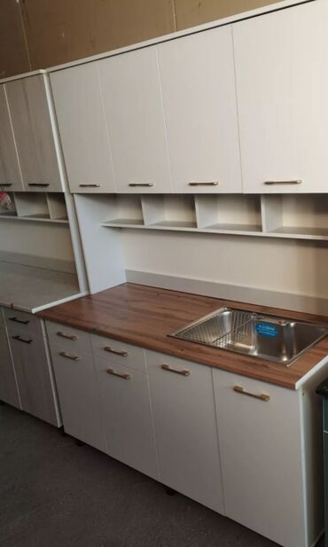 Кухонные гарнитуры: Кухонный гарнитур, Новый, цвет - Белый, ДСП, Платная доставка — 29