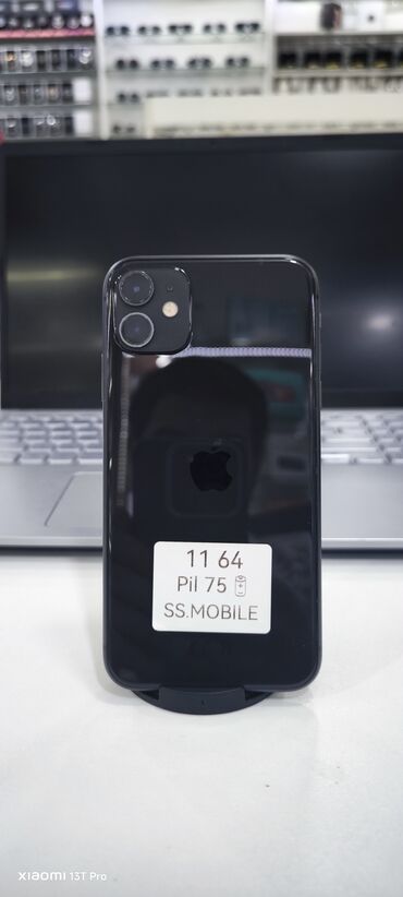 Apple iPhone: IPhone 11, 64 GB, Qara, Face ID