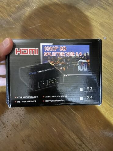 Мониторы: HDMI Splitter və HDMI kabelləri dəsti - HDMI Splitter 1x2, versiya