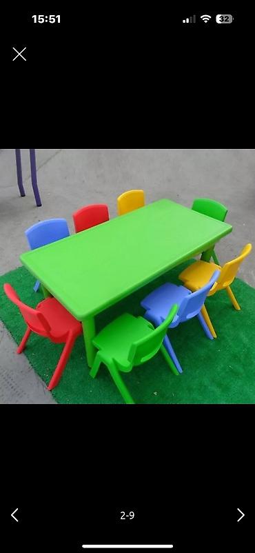 Детские стулья: В наличии имеются гелевые столы и стулья хорошего качества для садика — 3