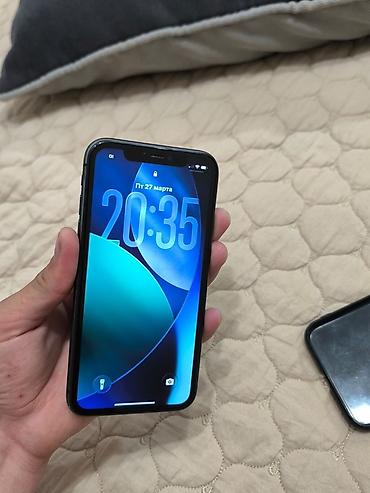 Apple iPhone: IPhone 11, Б/у, 64 ГБ, Черный, Чехол, 72 % — 7