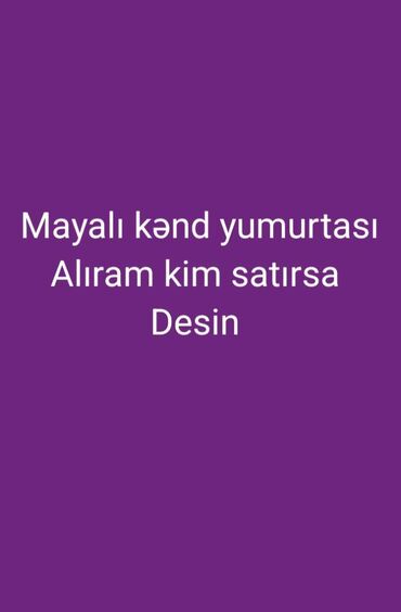 Готовые блюда, кулинария: Mayalı kənd yumurtası alıram xaiş edirəm xaladenike qoyulan yuyulmuş