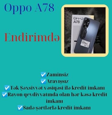 Oppo: '🪪Tək Şəxsiyyət vəsiqəsi ilə kredit imkanı 📄 Rəsmi zəmanət 1 il 📦