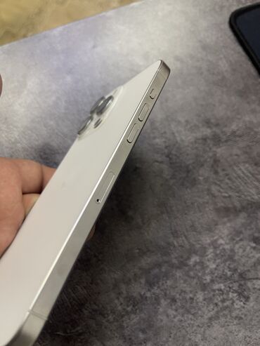 ремонт айфонов в бишкеке: IPhone 15 Pro Max, Б/у, 256 ГБ, Белый, 100 %