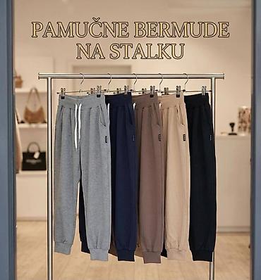 sorc sa postavom: Pamučne trenerke/jogger,sa dzepovima,pamuk sa elastinom. - Sa — 1